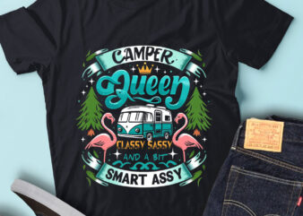M220 Camper Queen Classy Sassy And A Bit Smart Assy Camping t shirt designs for sale