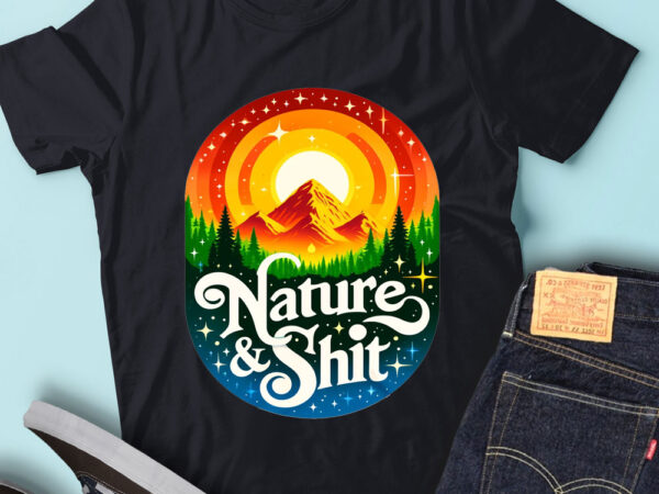 M225 nature and shit hiking camping lover hiker camper t shirt designs for sale