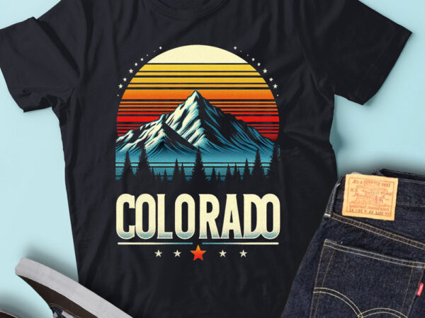 M229 men colorado nature mountain hiking t shirt designs for sale