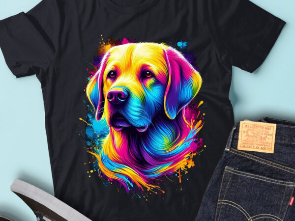 M231 colorful artistic retriever cute dog lover t shirt designs for sale