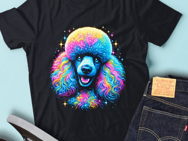 M234 colorful artistic poodle happy poodle owner t shirt designs for sale