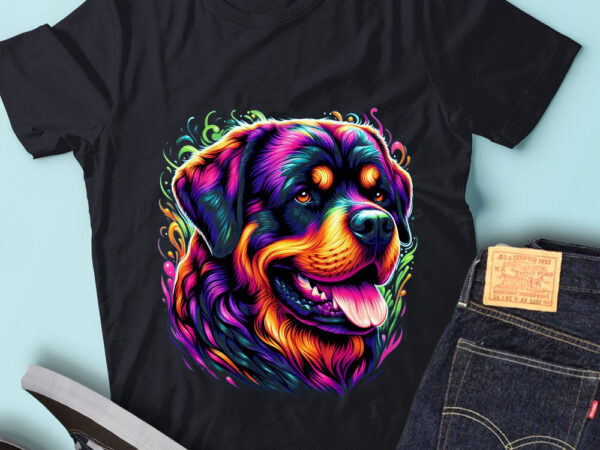 M236 colorful artistic rottweilers pet cute portrait t shirt designs for sale