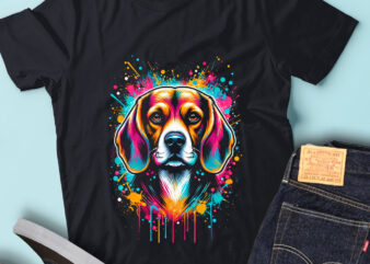M237 Colorful Artistic Beagles Cute Dog Lover