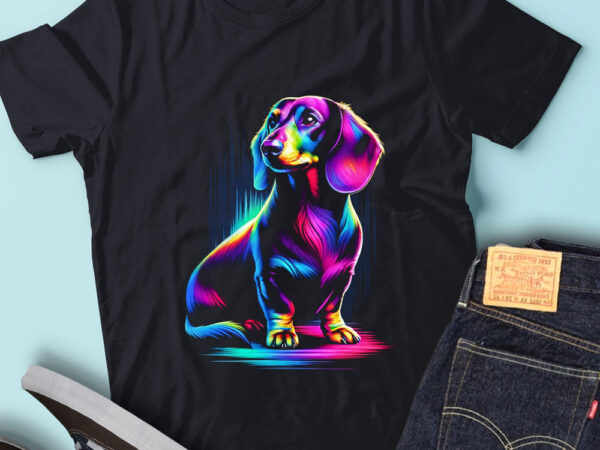 M238 colorful artistic dachshunds dog cute portrait t shirt designs for sale