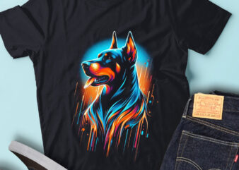 M244 New Colorful Artistic Doberman Pinscher Dog Art Lover