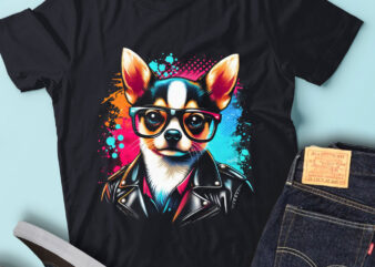 M263 Colorful Artistic Chihuahuas Dog Puppy t shirt designs for sale