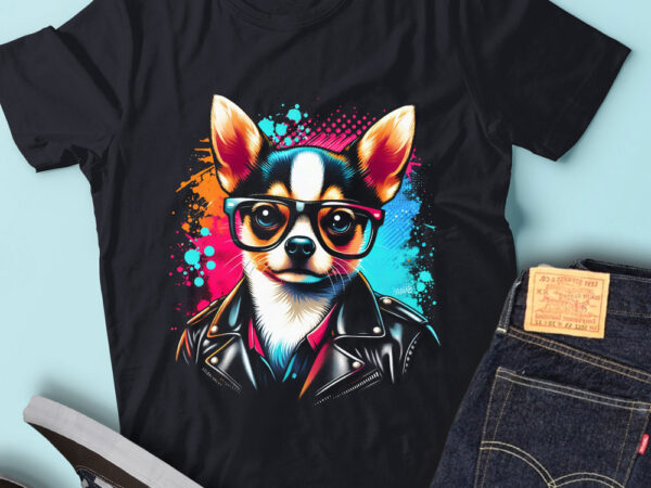 M263 colorful artistic chihuahuas dog puppy t shirt designs for sale