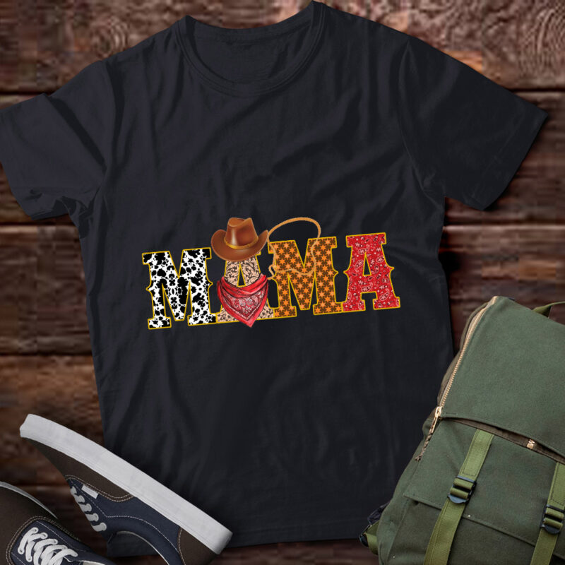 Mama Cowboy Western First Rodeo Birthday Party Matching T-Shirt ltsp