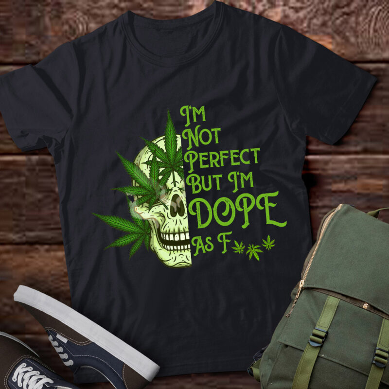 Marijuana Skull Smoke Weed Cannabis 420 Pot Leaf Sugar Skull T-Shirt ltsp