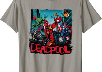 Marvel Deadpool & Wolverine Avengers Assemble Like Deadpool T-Shirt