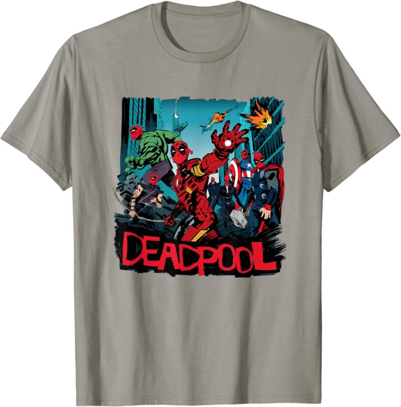 Marvel Deadpool & Wolverine Avengers Assemble Like Deadpool T-Shirt