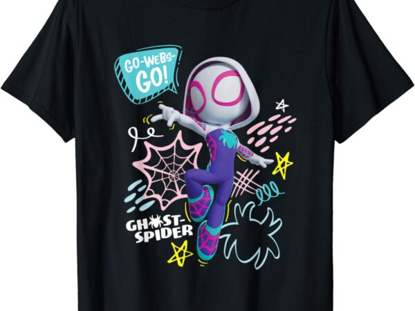 Marvel spidey and his amazing friends ghost-spider go webs! t-shirt