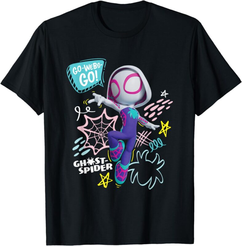 Marvel Spidey And His Amazing Friends Ghost-Spider Go Webs! T-Shirt