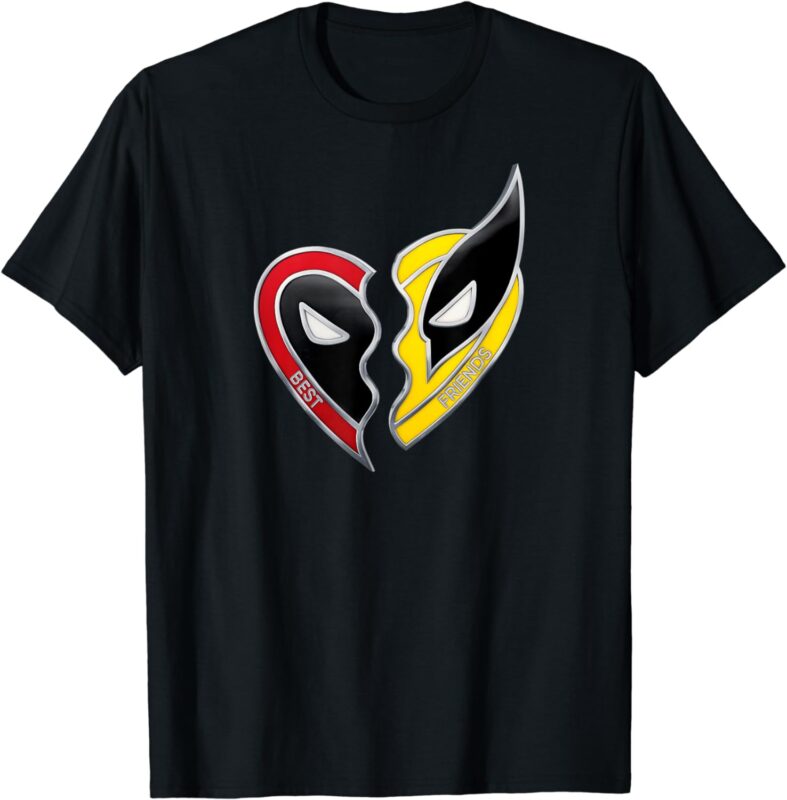 Marvel Studios Deadpool & Wolverine Best Friends Heart Charm T-Shirt