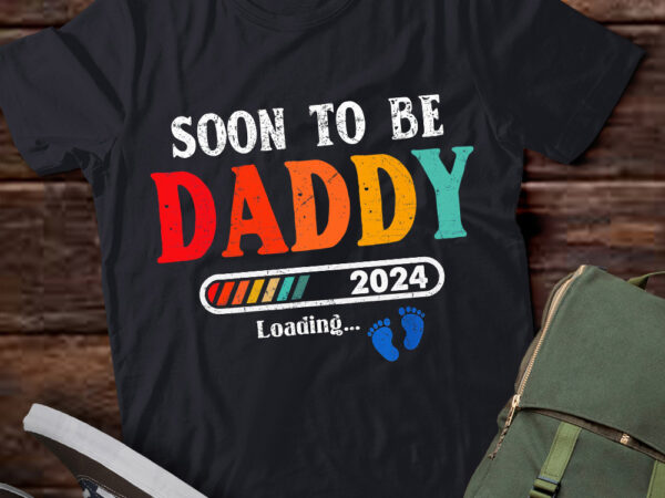 Mens soon to be daddy est.2024 new dad pregnancy t-shirt ltsp