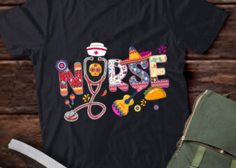 Mexican Nurse Taco Stethoscope Cinco De Mayo Nurse Life RN T-Shirt LTSP