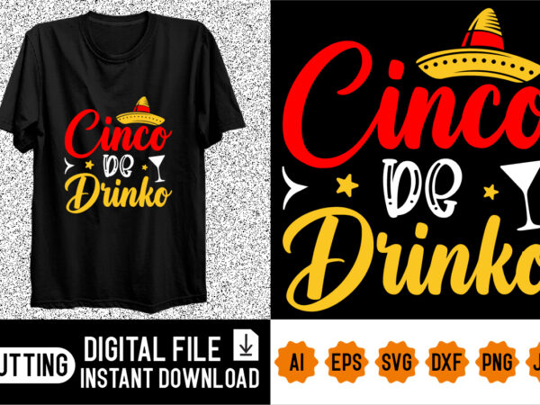 Cinco de mayo shirt design print template