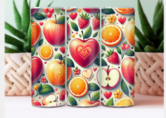 Fruit Tumbler Wrap t shirt graphic design