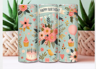 Birthday Tumbler Wrap