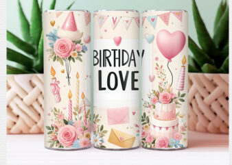 Birthday Tumbler Wrap