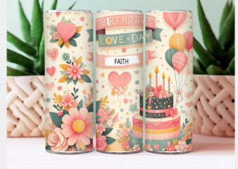 Birthday Tumbler Wrap