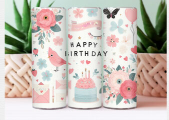 Birthday Tumbler Wrap