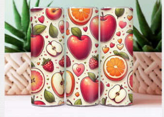 Fruit Tumbler Wrap t shirt graphic design