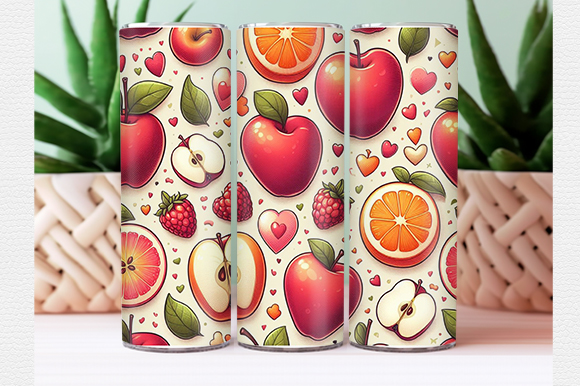 Fruit tumbler wrap t shirt graphic design