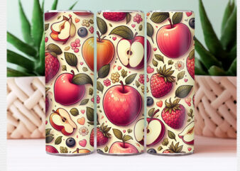 Fruit Tumbler Wrap t shirt graphic design