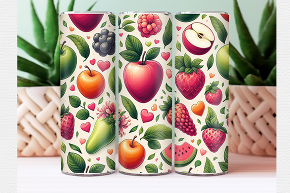 Fruit tumbler wrap t shirt graphic design