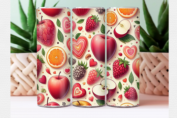 Fruit tumbler wrap t shirt graphic design