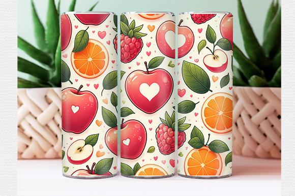 Fruit tumbler wrap t shirt graphic design