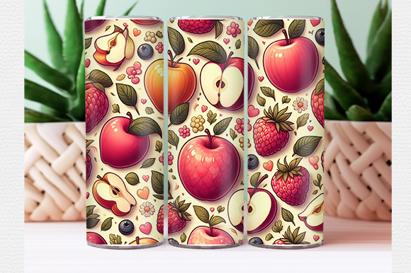 Fruit tumbler wrap t shirt graphic design