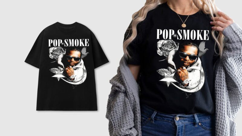 300+ Bundle Bootleg Style Designs, Hip hop design bundle, T-Shirt designs budle, Vintage Rap T-Shirt Designs, PNG digital download