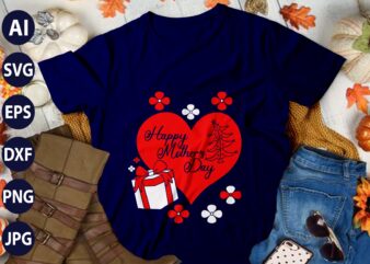 Happy Mother’s Day T-Shirt Designs | Vector & SVG t-shirt designs, Happy mother s day t-shirt design,blessed mom sublimation design,mother’s