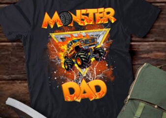 Monster Truck Dad Monster Truck Are My Jam Lovers Father_s Day T-Shirt PN