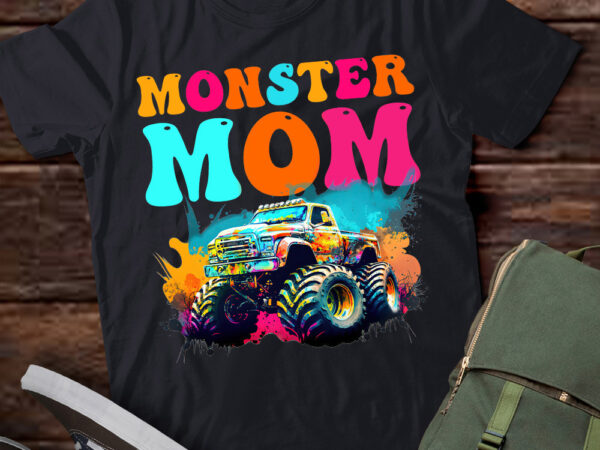 Monster truck mom family matching monster truck lovers t-shirt ltsp-