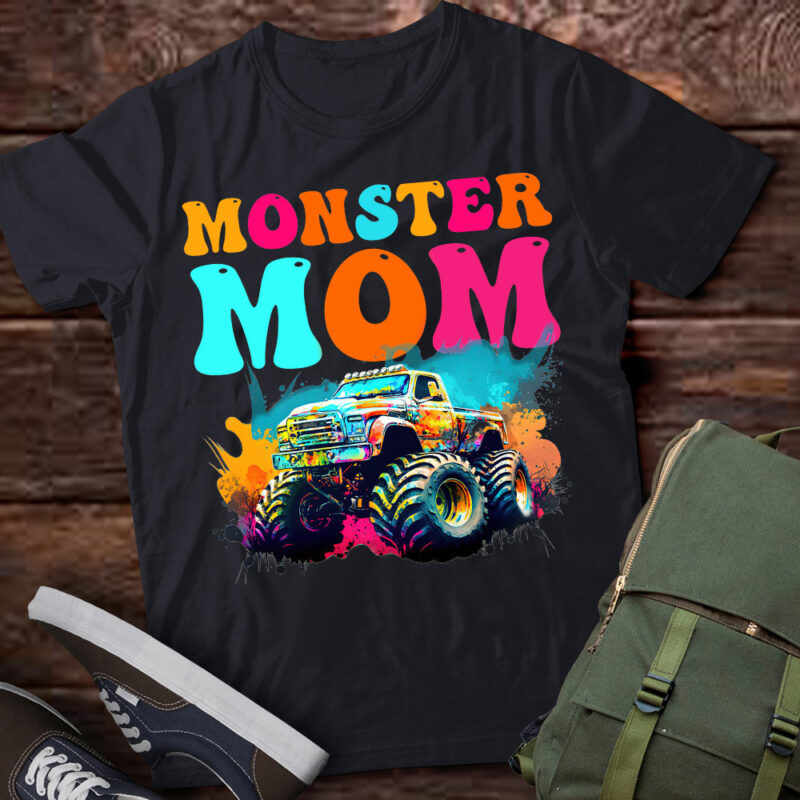 Monster Truck Mom Family Matching Monster Truck Lovers T-Shirt ltsp-