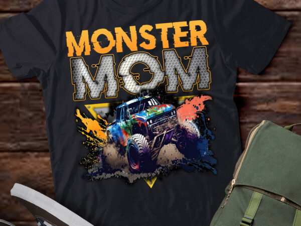 Monster truck mom family matching monster truck lovers t-shirt ltsp