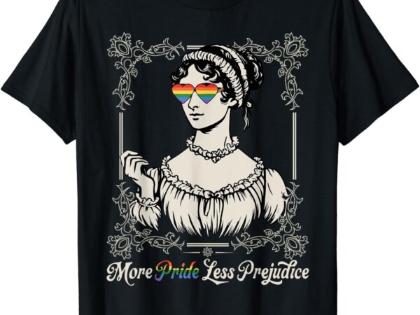 More pride less prejudice lgbt rights t-shirt