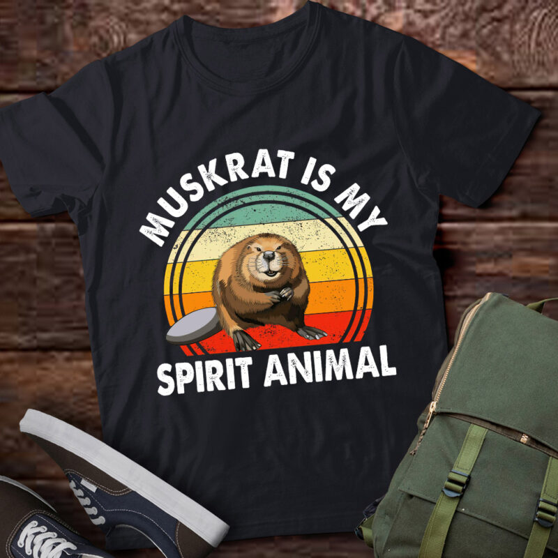 Muskrat Is My Spirit Animal T-Shirt ltsp