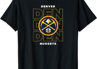 NBA Denver Nuggets Stacked City Logo T-Shirt