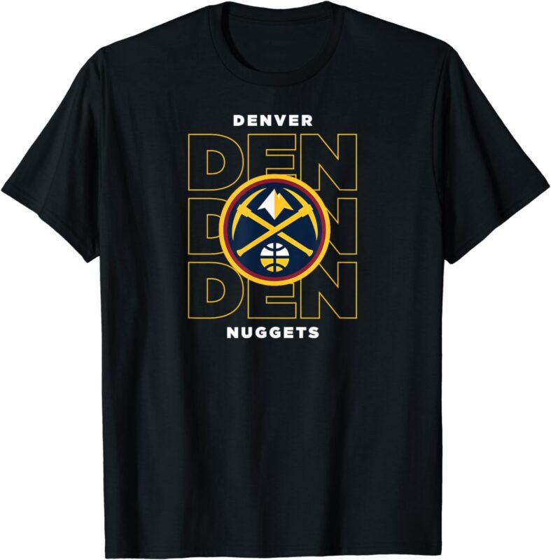 NBA Denver Nuggets Stacked City Logo T-Shirt