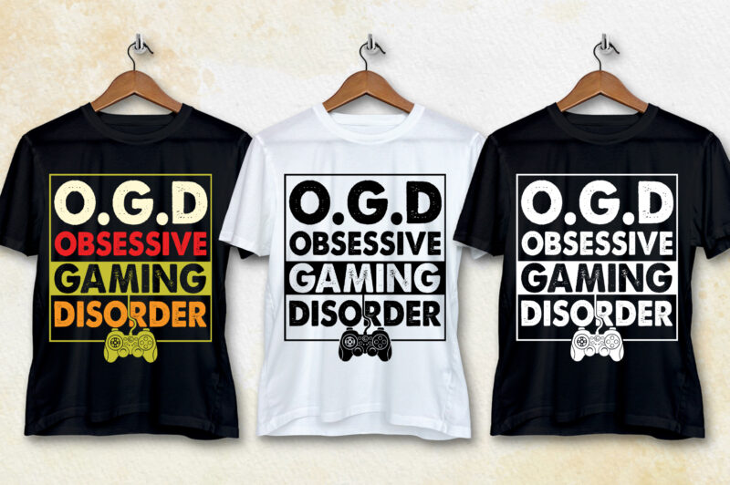 O.G.D Obsessive Gaming Disorder T-Shirt Design