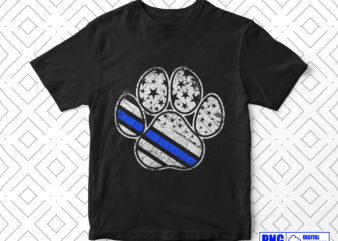 German shepherd - supporting the paws - police png, thin blue line usa flag patriotic 4th of july gifts, police shirt, clipart sublimation