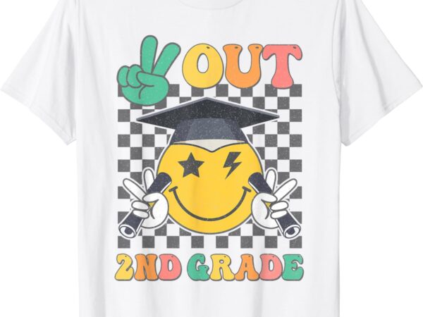 Peace out 2nd grade graduation last day school second grade t-shirt