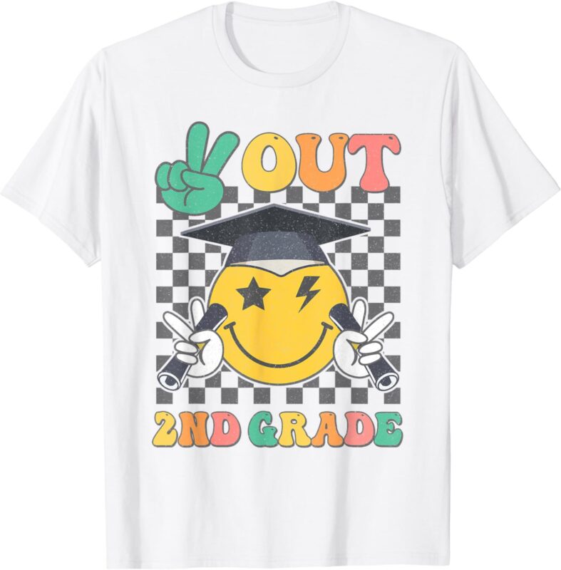 Peace Out 2nd grade Graduation Last Day School second grade T-Shirt