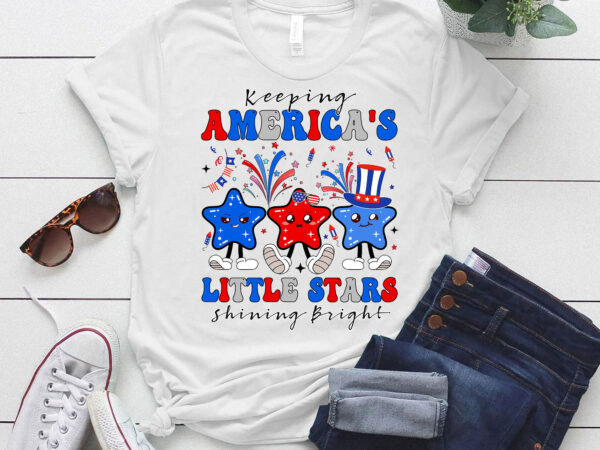 Pediatric nurse 4th of july little stars shining bright t-shirt ltsp