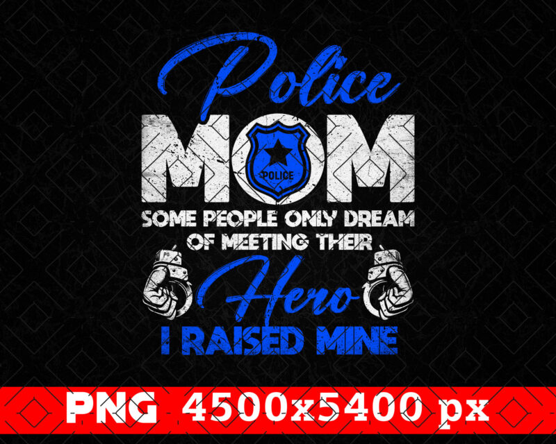 Police Mom PNG, Mothers Day Png, Police Wife Shirt Png, Thin Blue Line Women Police Officer Gifts, Police Badge Png, Black Women Png Clipart