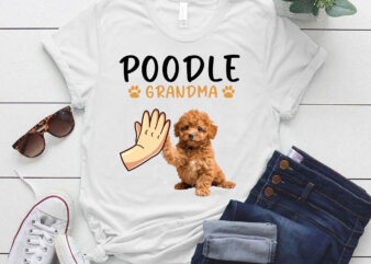 Poodle Grandma Dog Mom Grandmother Mother´s Day T-Shirt ltsp